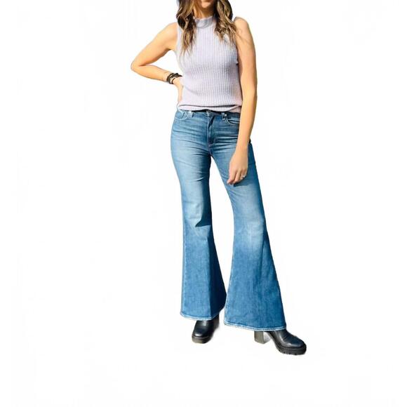 NEW PAIGE charlie flare jeans in mixtape
